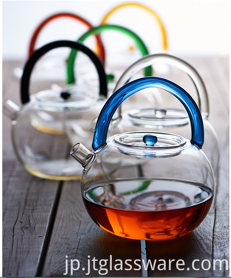 glass boiling water teapot 